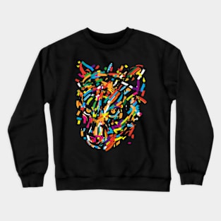 graphic leopard Crewneck Sweatshirt